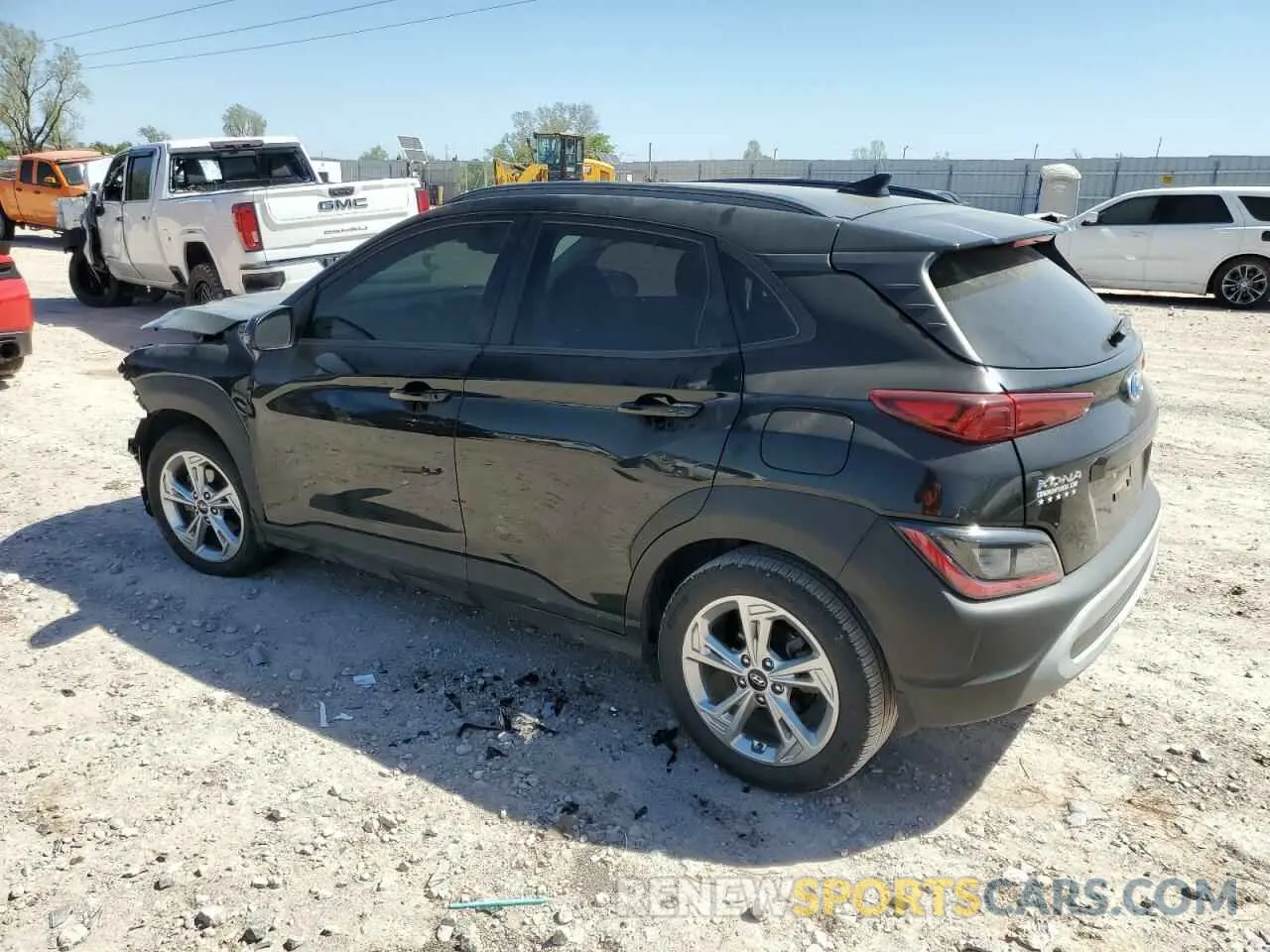 2 Photograph of a damaged car KM8K62ABXNU887914 HYUNDAI KONA 2022