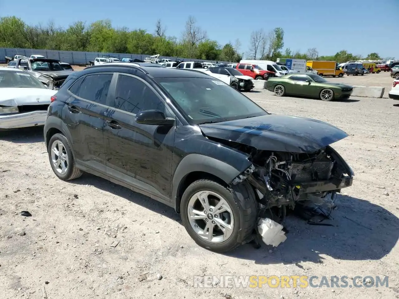 4 Photograph of a damaged car KM8K62ABXNU887914 HYUNDAI KONA 2022
