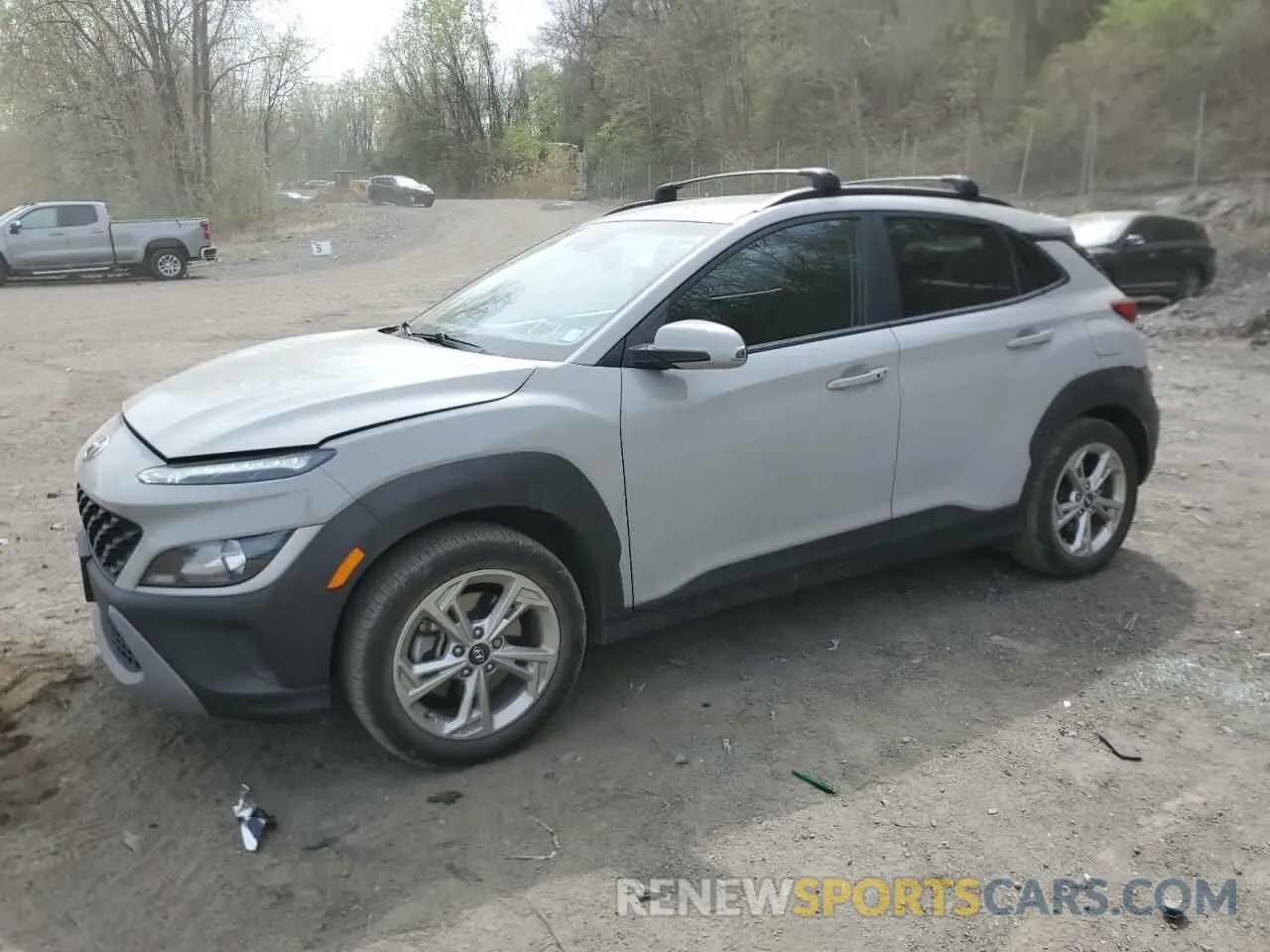 1 Photograph of a damaged car KM8K6CAB0NU819594 HYUNDAI KONA 2022