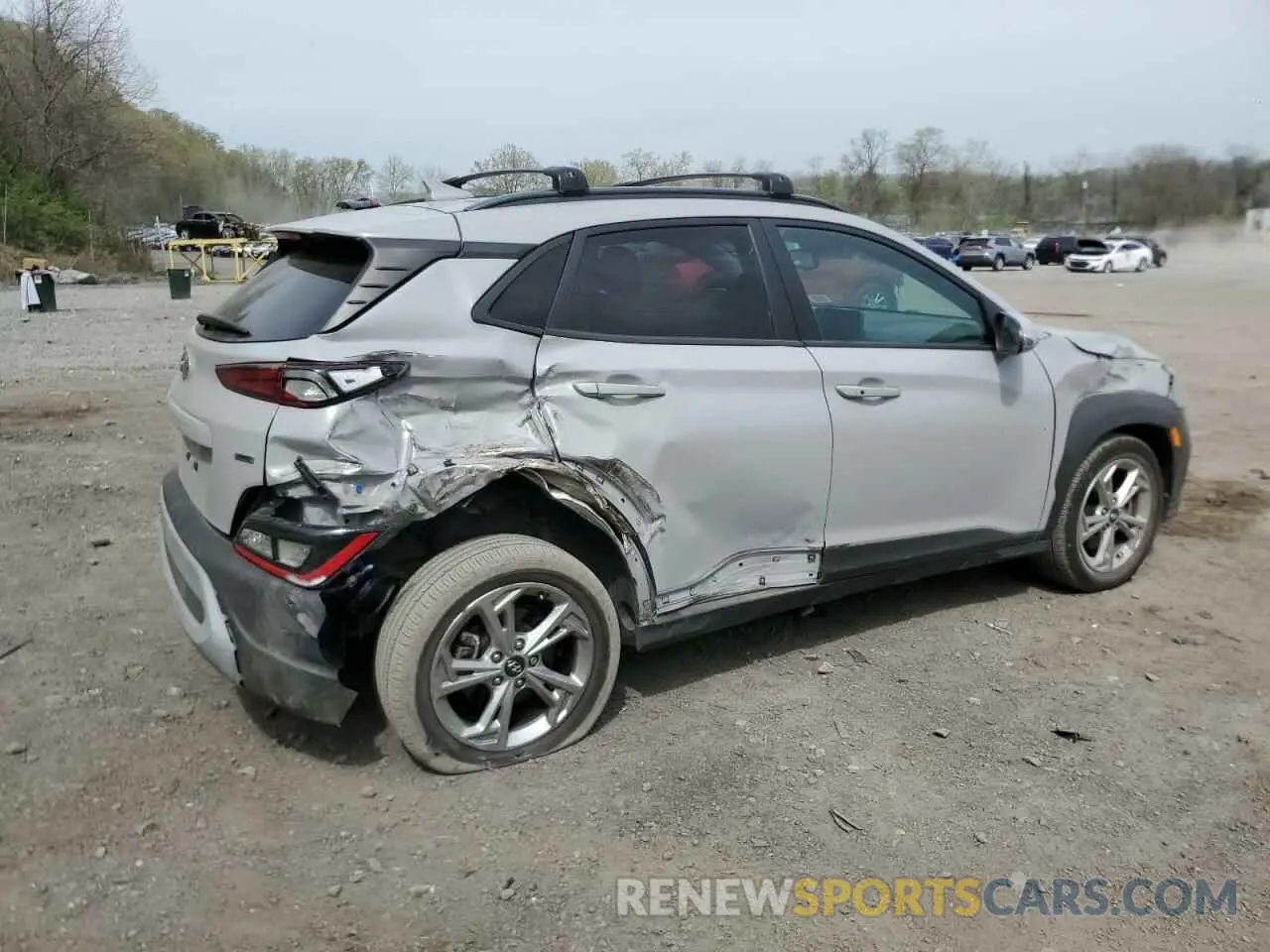 3 Photograph of a damaged car KM8K6CAB0NU819594 HYUNDAI KONA 2022