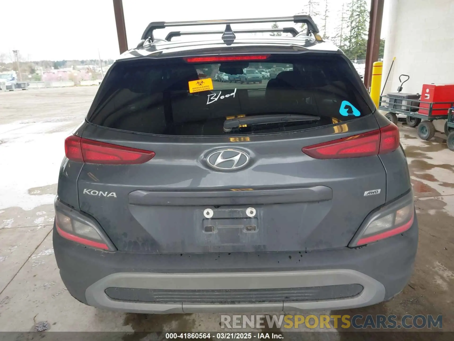 16 Photograph of a damaged car KM8K6CAB2NU857411 HYUNDAI KONA 2022