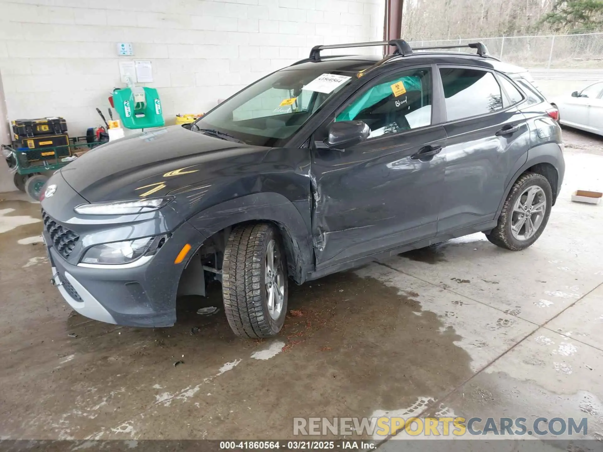 2 Photograph of a damaged car KM8K6CAB2NU857411 HYUNDAI KONA 2022