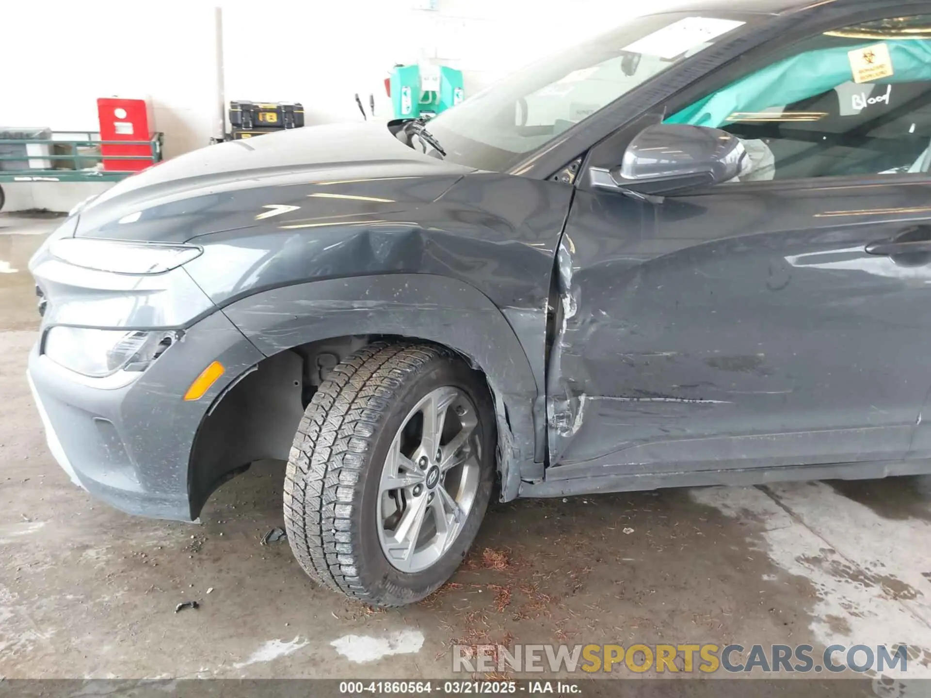 6 Photograph of a damaged car KM8K6CAB2NU857411 HYUNDAI KONA 2022