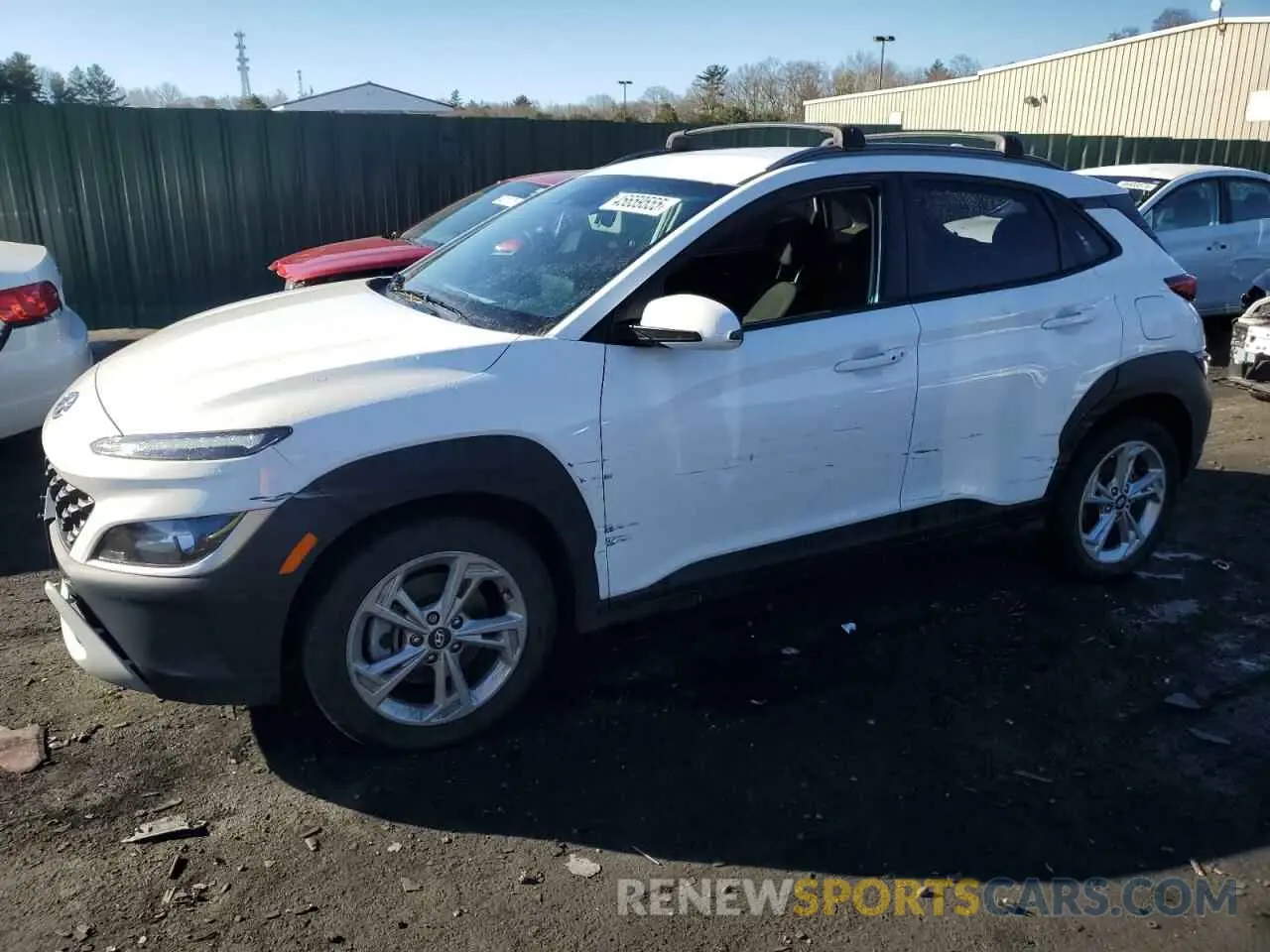 1 Photograph of a damaged car KM8K6CAB3NU771816 HYUNDAI KONA 2022