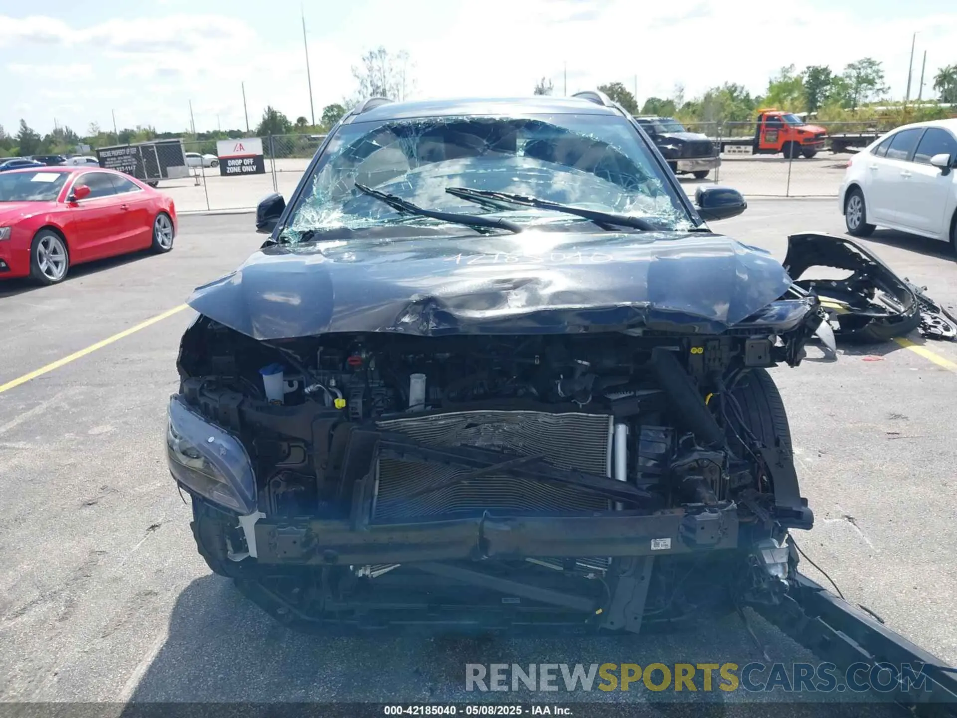 13 Photograph of a damaged car KM8K6CAB3NU918555 HYUNDAI KONA 2022
