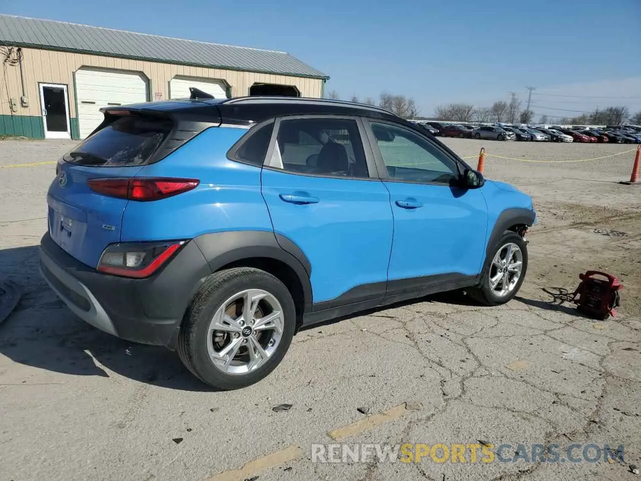3 Photograph of a damaged car KM8K6CAB4NU847396 HYUNDAI KONA 2022