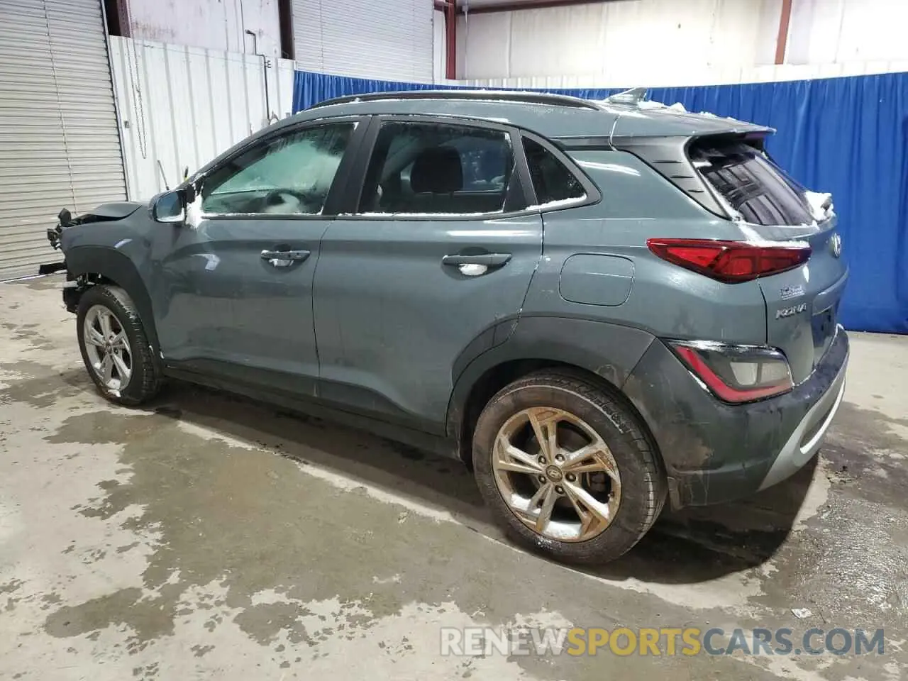 2 Photograph of a damaged car KM8K6CAB4NU849407 HYUNDAI KONA 2022