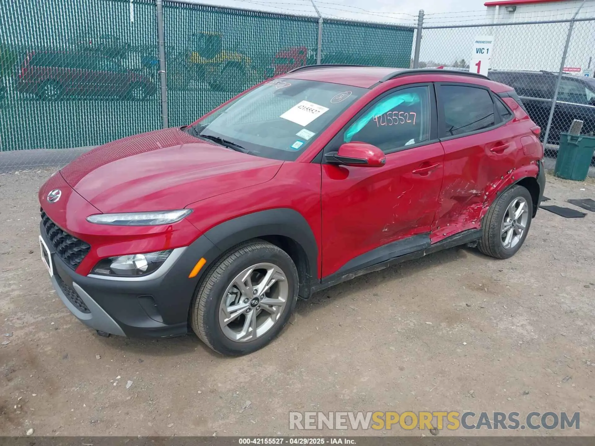 2 Photograph of a damaged car KM8K6CAB4NU924607 HYUNDAI KONA 2022