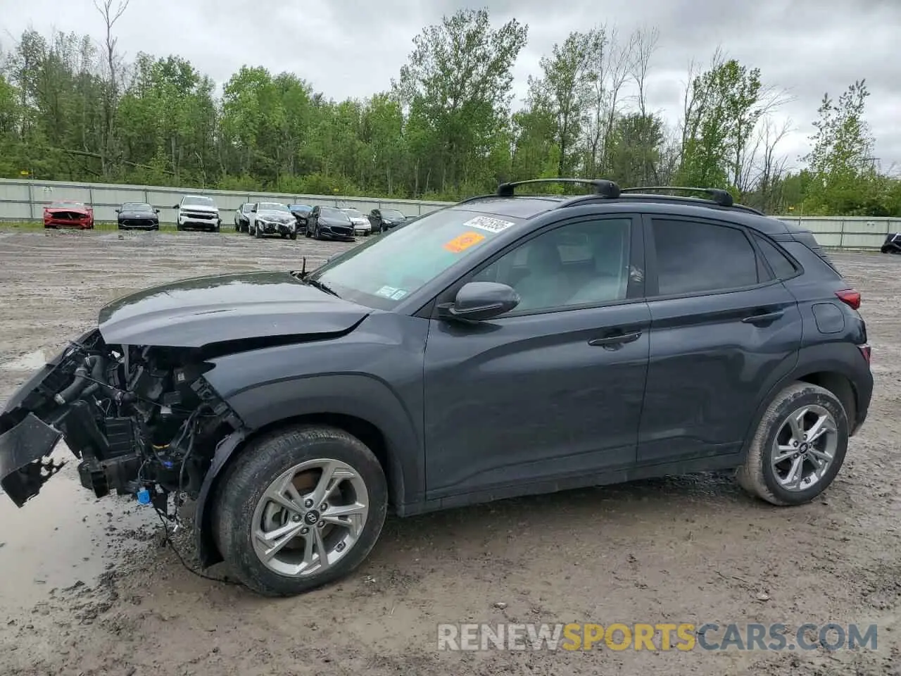 1 Photograph of a damaged car KM8K6CAB4NU928463 HYUNDAI KONA 2022
