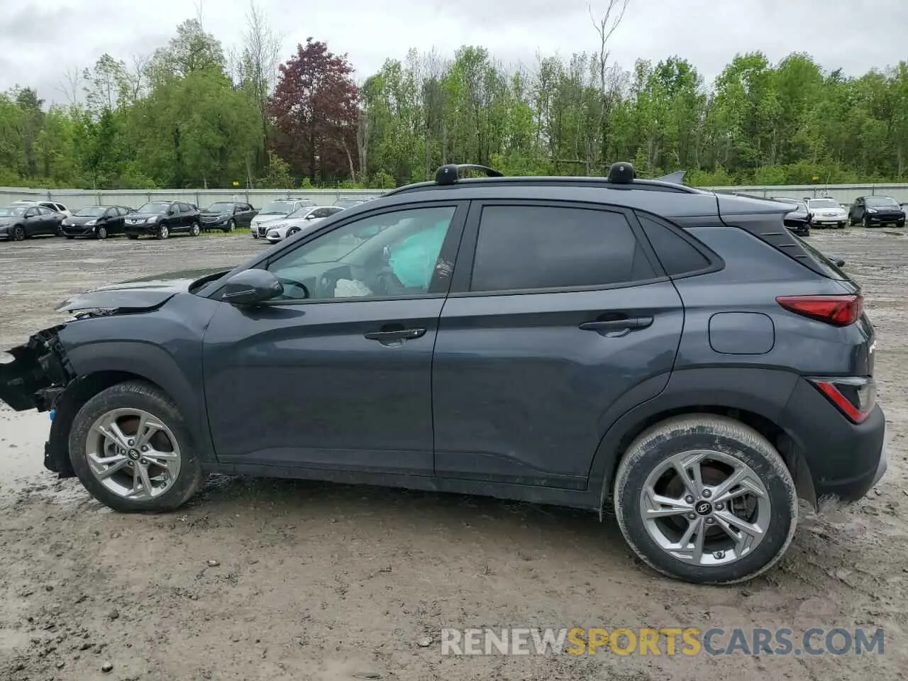2 Photograph of a damaged car KM8K6CAB4NU928463 HYUNDAI KONA 2022