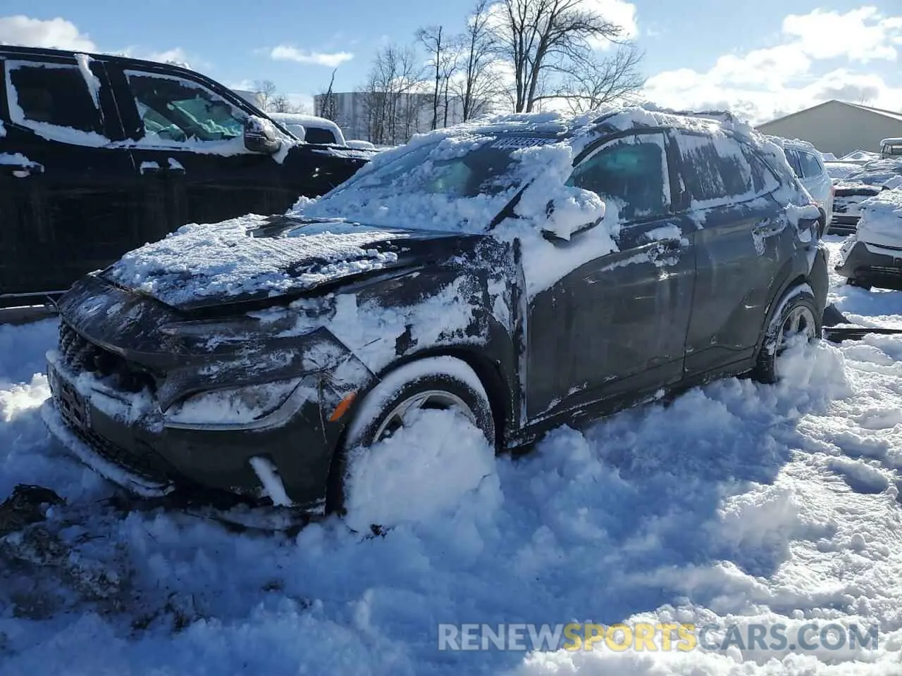 1 Photograph of a damaged car KM8K6CAB5NU821034 HYUNDAI KONA 2022