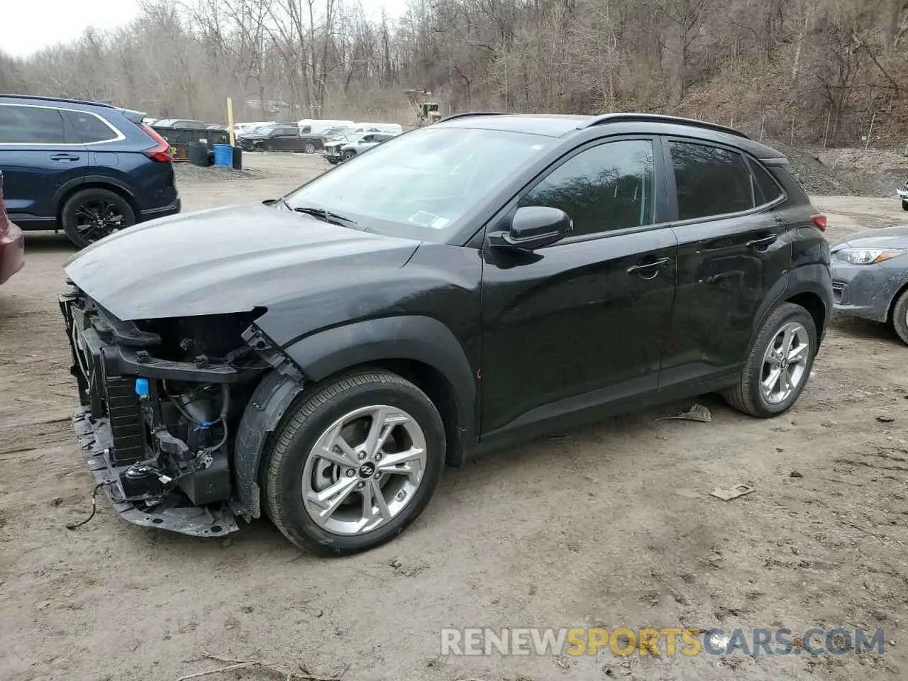 1 Photograph of a damaged car KM8K6CAB5NU838111 HYUNDAI KONA 2022