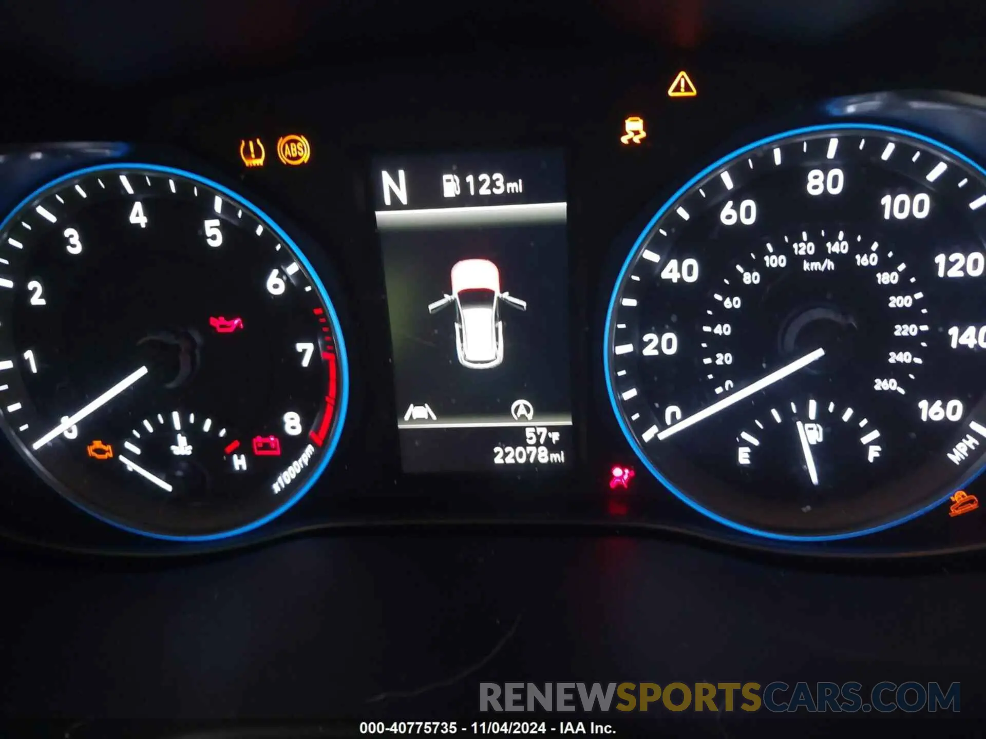 15 Photograph of a damaged car KM8K6CAB5NU883744 HYUNDAI KONA 2022