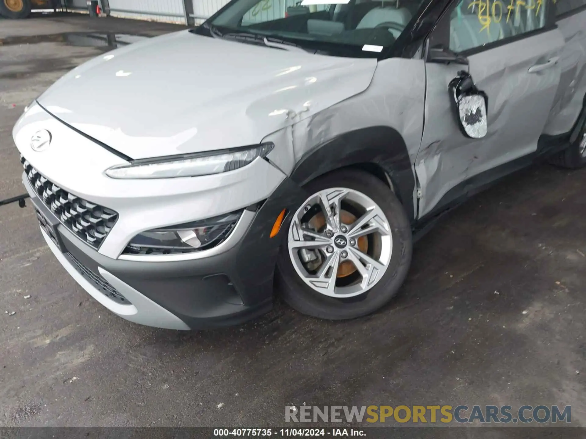 6 Photograph of a damaged car KM8K6CAB5NU883744 HYUNDAI KONA 2022