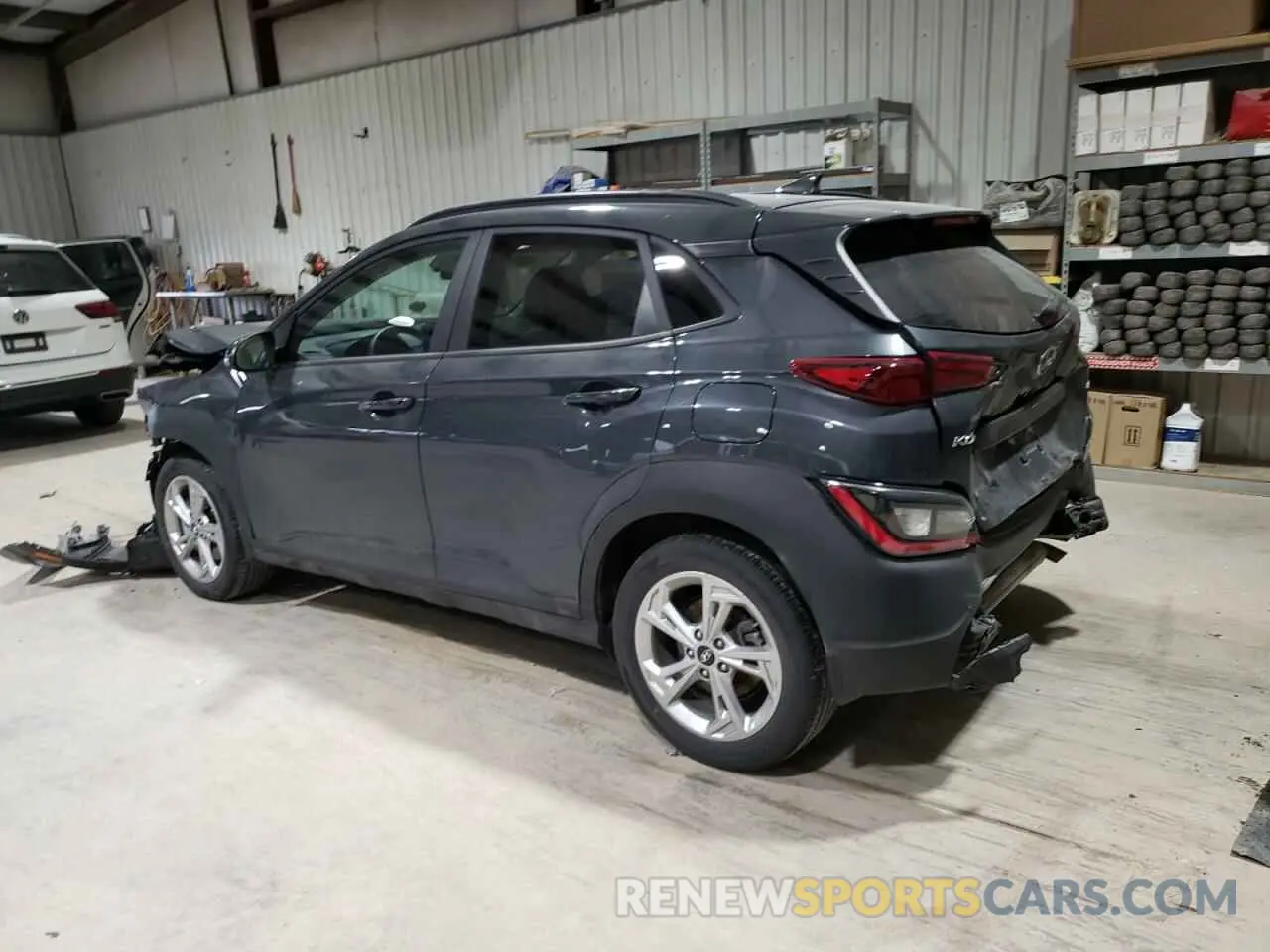 2 Photograph of a damaged car KM8K6CAB6NU826291 HYUNDAI KONA 2022