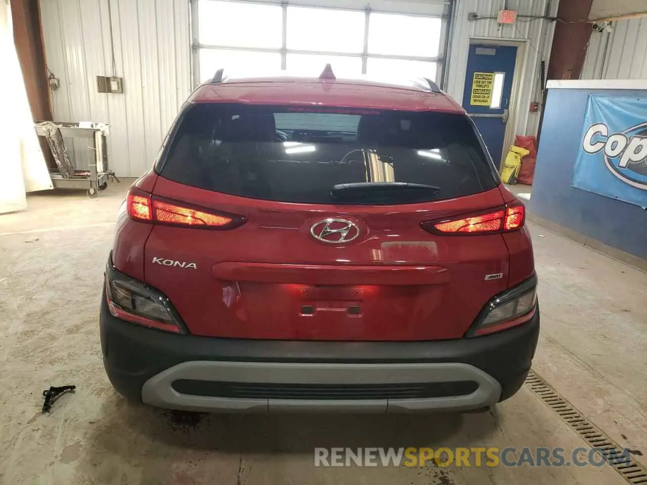 6 Photograph of a damaged car KM8K6CAB6NU891223 HYUNDAI KONA 2022