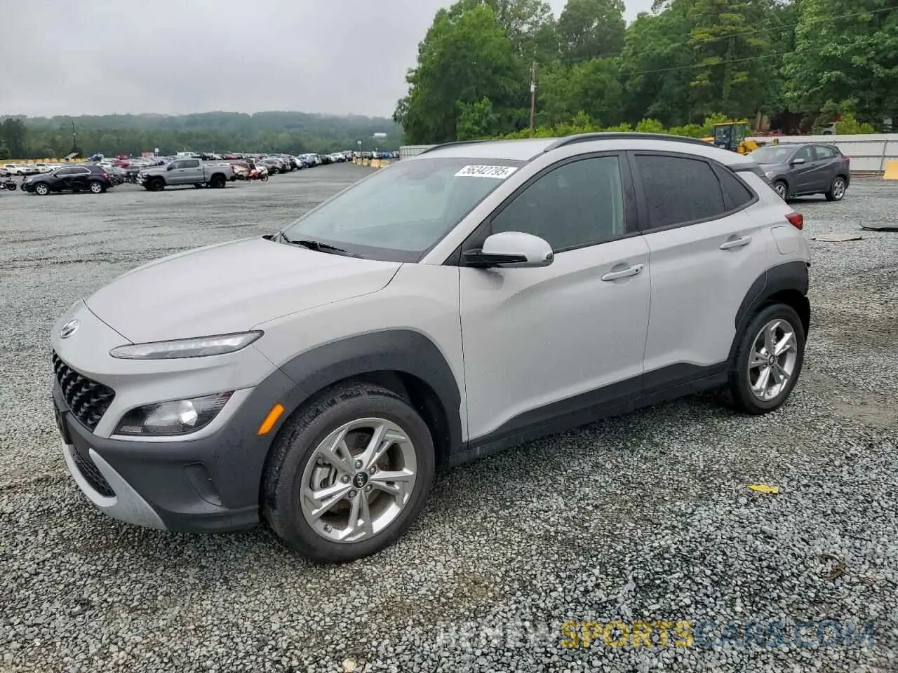1 Photograph of a damaged car KM8K6CAB8NU795982 HYUNDAI KONA 2022