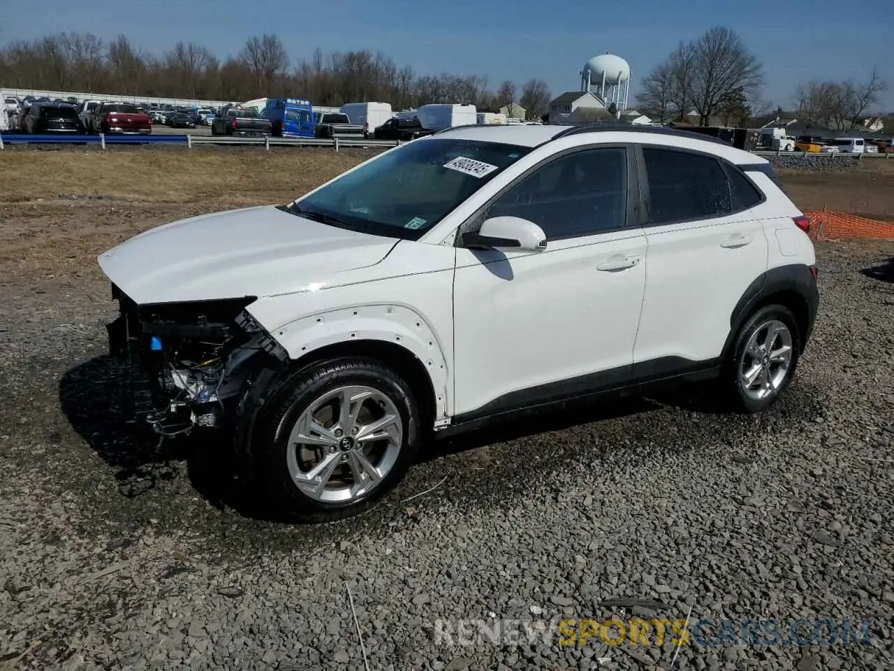 1 Photograph of a damaged car KM8K6CAB8NU849362 HYUNDAI KONA 2022