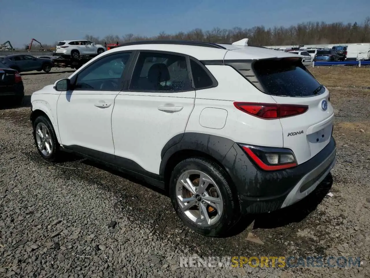 2 Photograph of a damaged car KM8K6CAB8NU849362 HYUNDAI KONA 2022