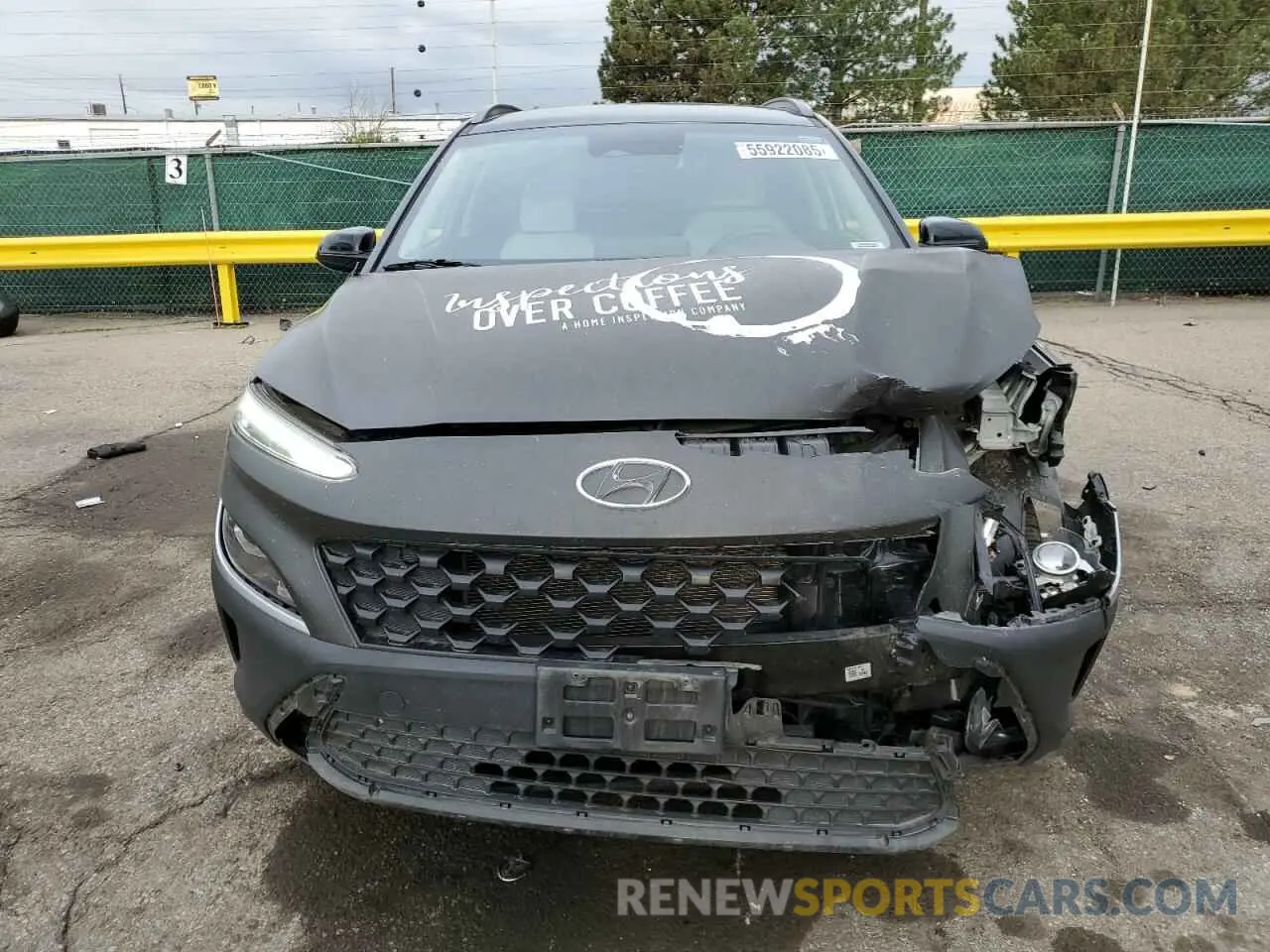 5 Photograph of a damaged car KM8K6CAB8NU901508 HYUNDAI KONA 2022