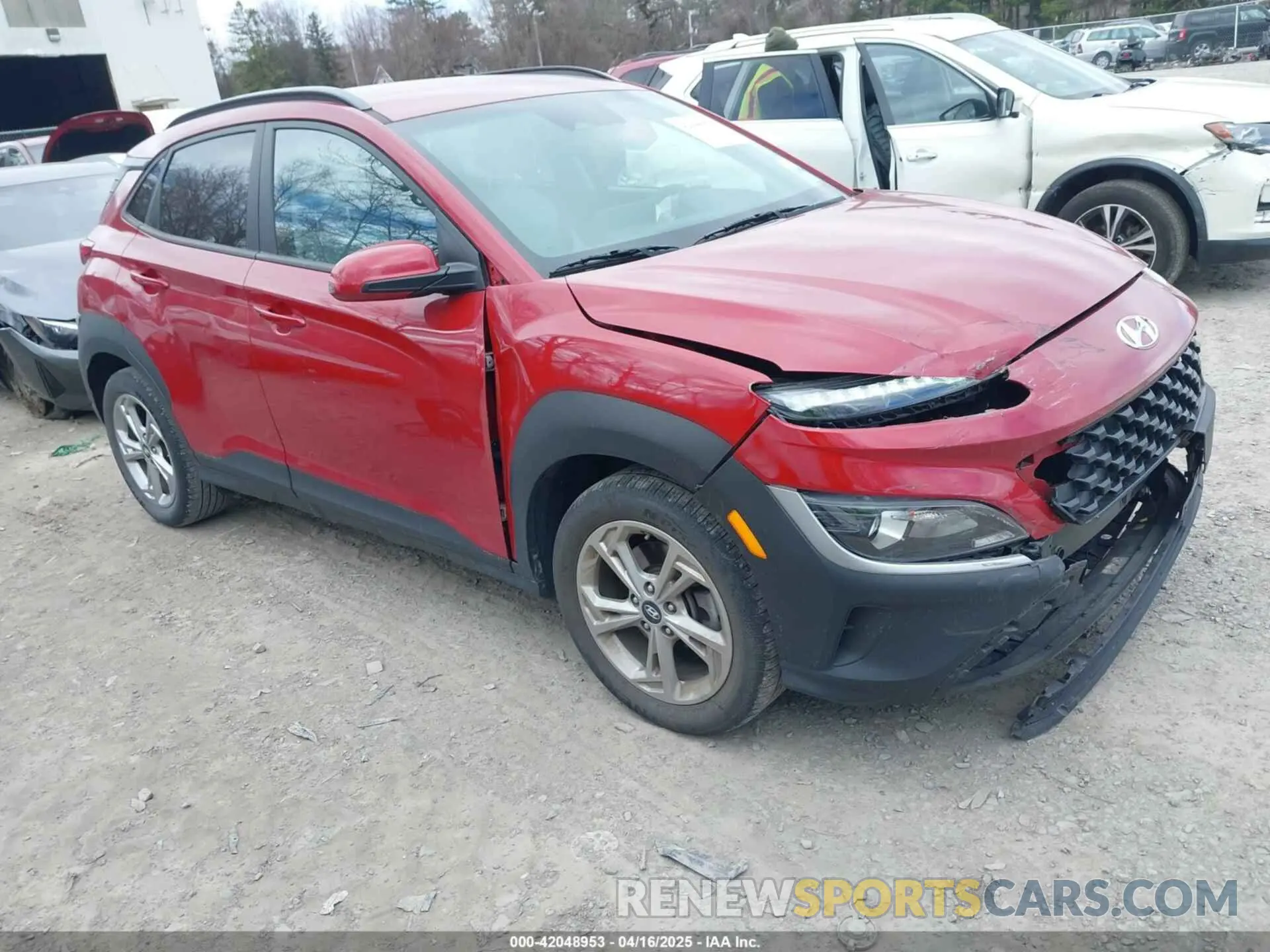 1 Photograph of a damaged car KM8K6CAB9NU777880 HYUNDAI KONA 2022