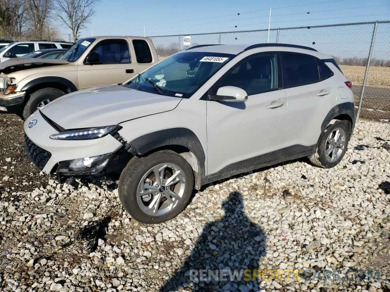1 Photograph of a damaged car KM8K6CAB9NU872231 HYUNDAI KONA 2022