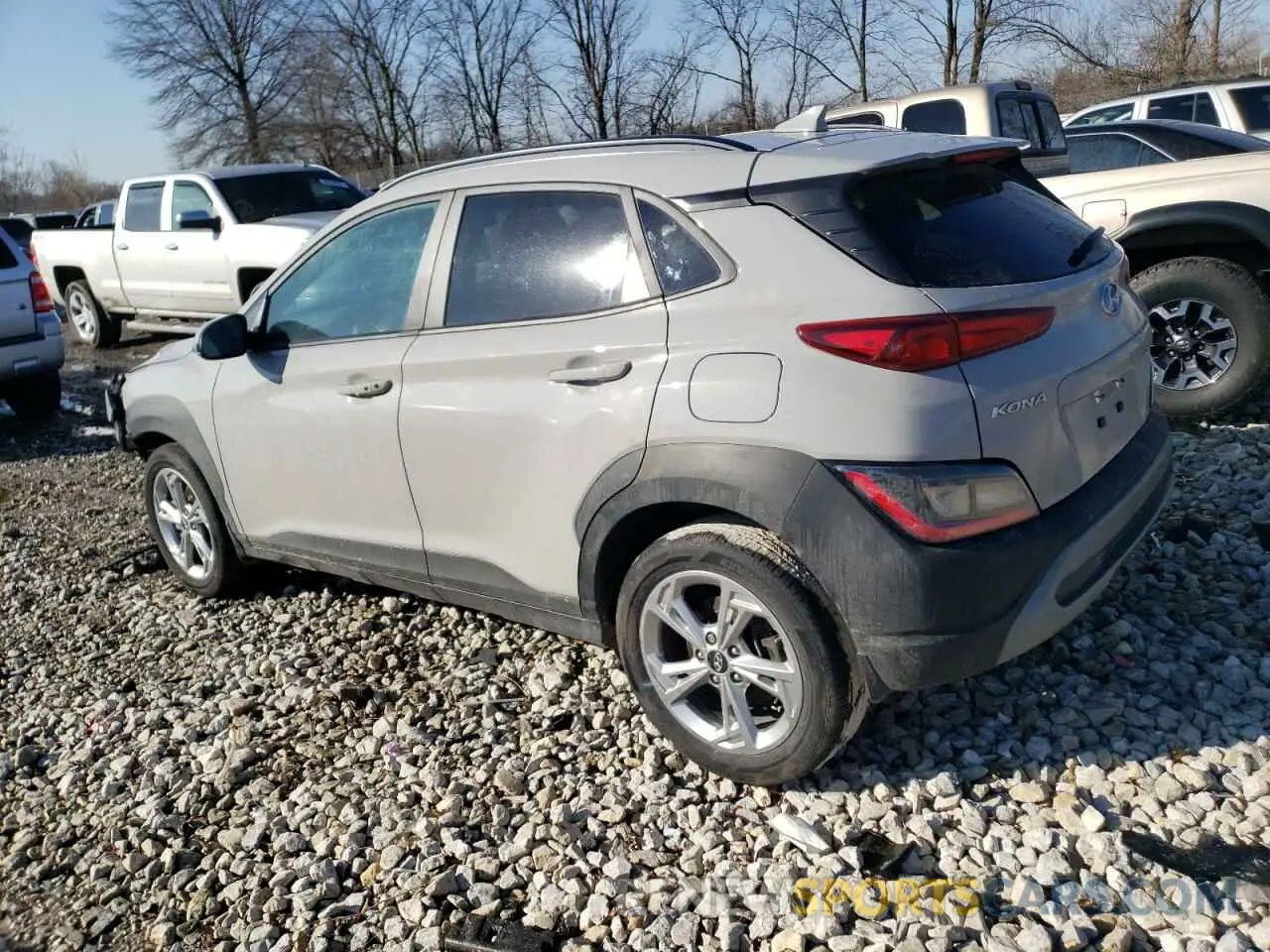 2 Photograph of a damaged car KM8K6CAB9NU872231 HYUNDAI KONA 2022