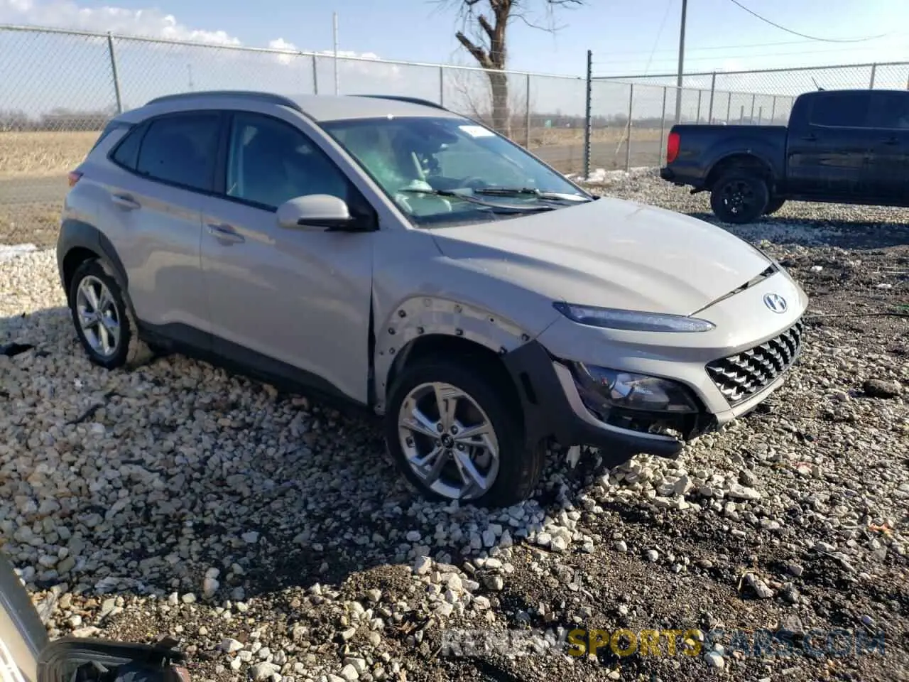 4 Photograph of a damaged car KM8K6CAB9NU872231 HYUNDAI KONA 2022