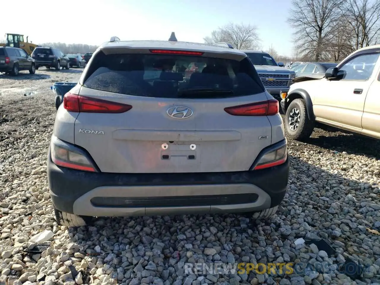 6 Photograph of a damaged car KM8K6CAB9NU872231 HYUNDAI KONA 2022