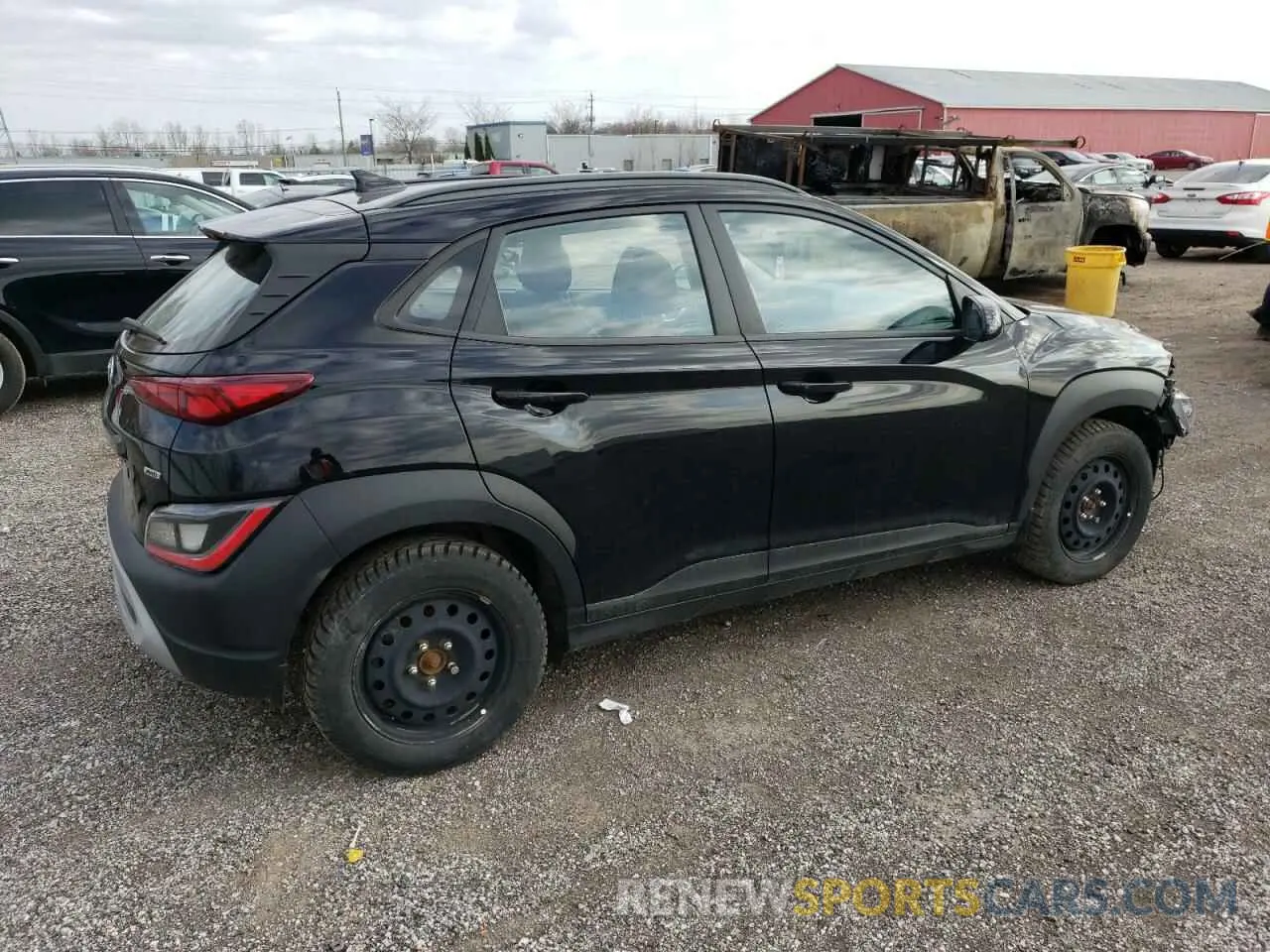 3 Photograph of a damaged car KM8K6CABXNU772610 HYUNDAI KONA 2022