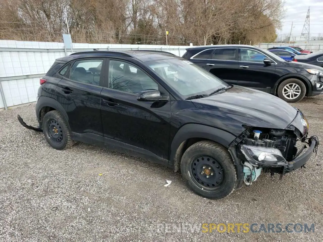 4 Photograph of a damaged car KM8K6CABXNU772610 HYUNDAI KONA 2022