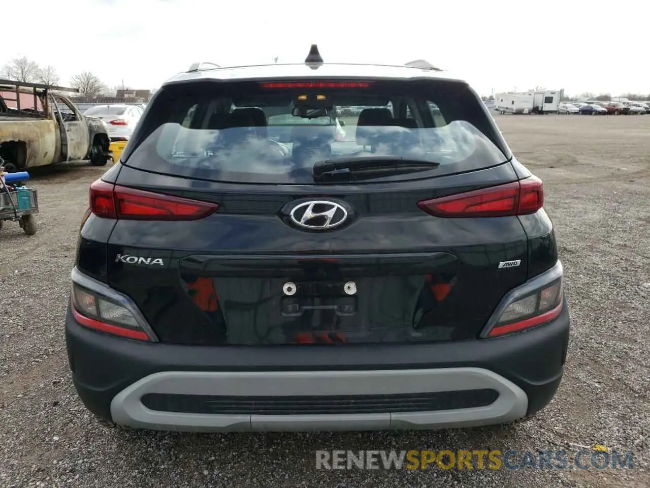 6 Photograph of a damaged car KM8K6CABXNU772610 HYUNDAI KONA 2022