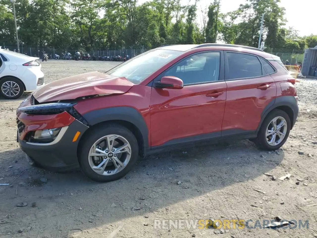 1 Photograph of a damaged car KM8K6CABXNU918181 HYUNDAI KONA 2022