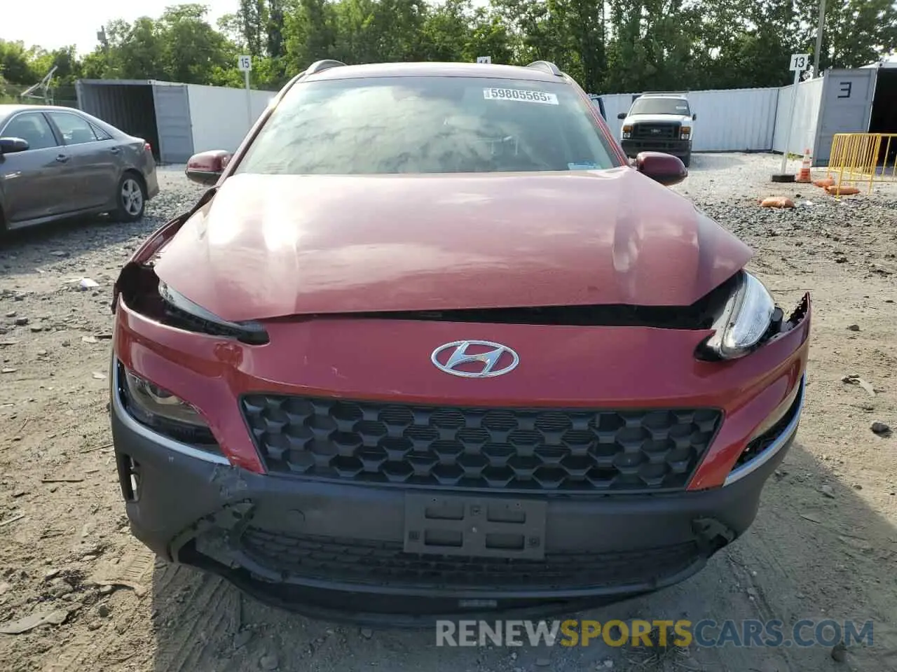 5 Photograph of a damaged car KM8K6CABXNU918181 HYUNDAI KONA 2022
