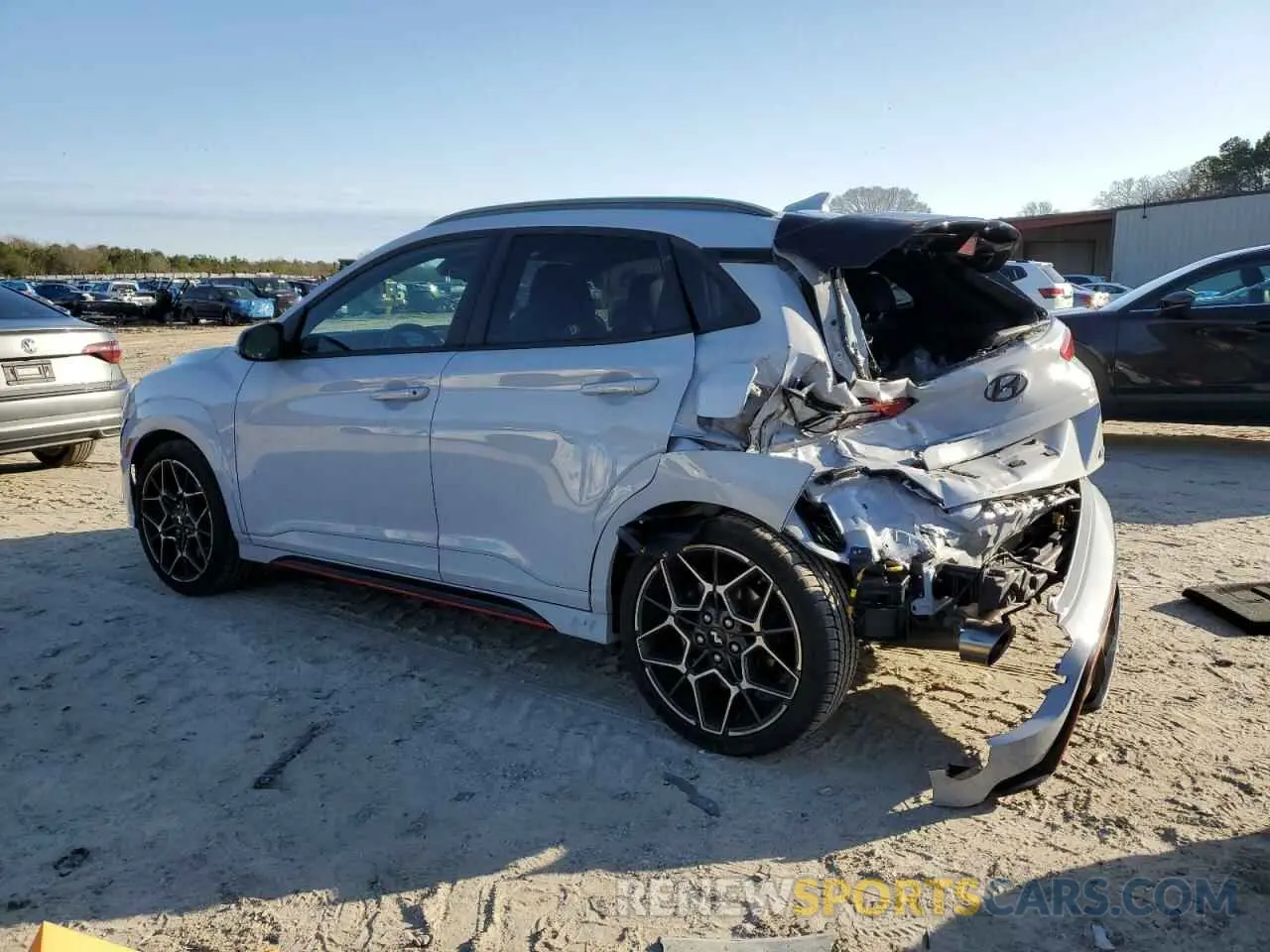 2 Photograph of a damaged car KM8KH3AC6NU004092 HYUNDAI KONA 2022