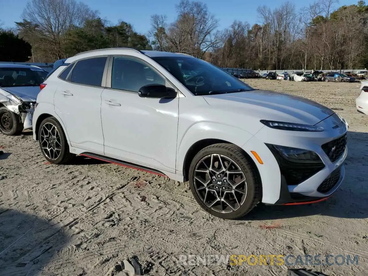 4 Photograph of a damaged car KM8KH3AC6NU004092 HYUNDAI KONA 2022