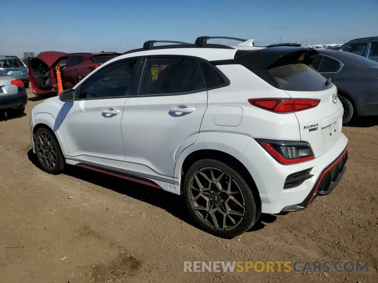 2 Photograph of a damaged car KM8KH3ACXNU002636 HYUNDAI KONA 2022