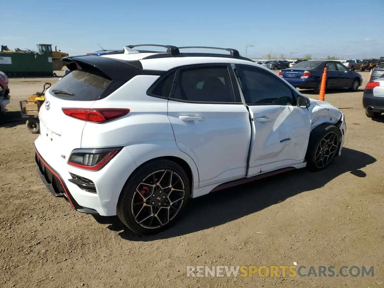 3 Photograph of a damaged car KM8KH3ACXNU002636 HYUNDAI KONA 2022