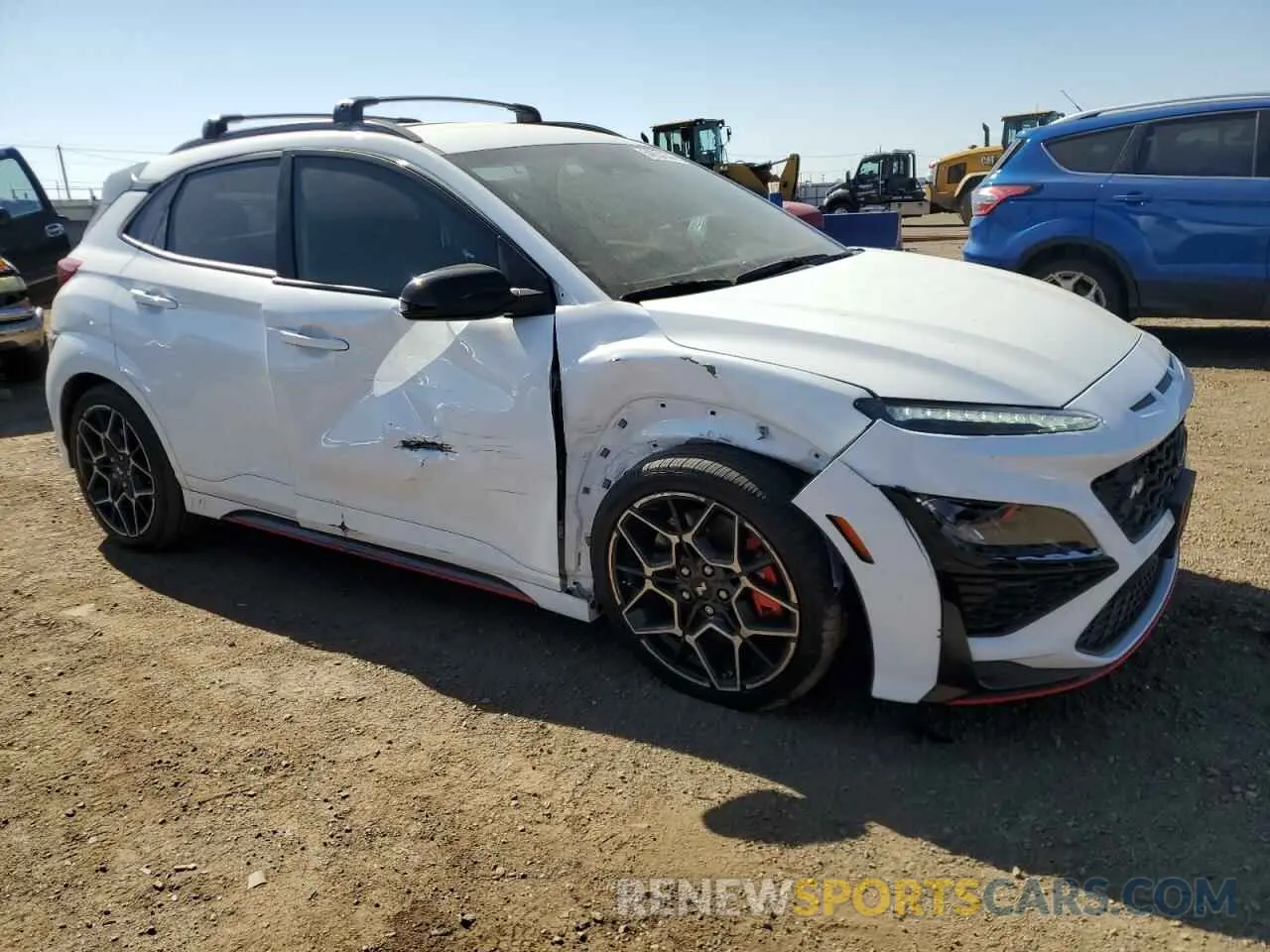 4 Photograph of a damaged car KM8KH3ACXNU002636 HYUNDAI KONA 2022