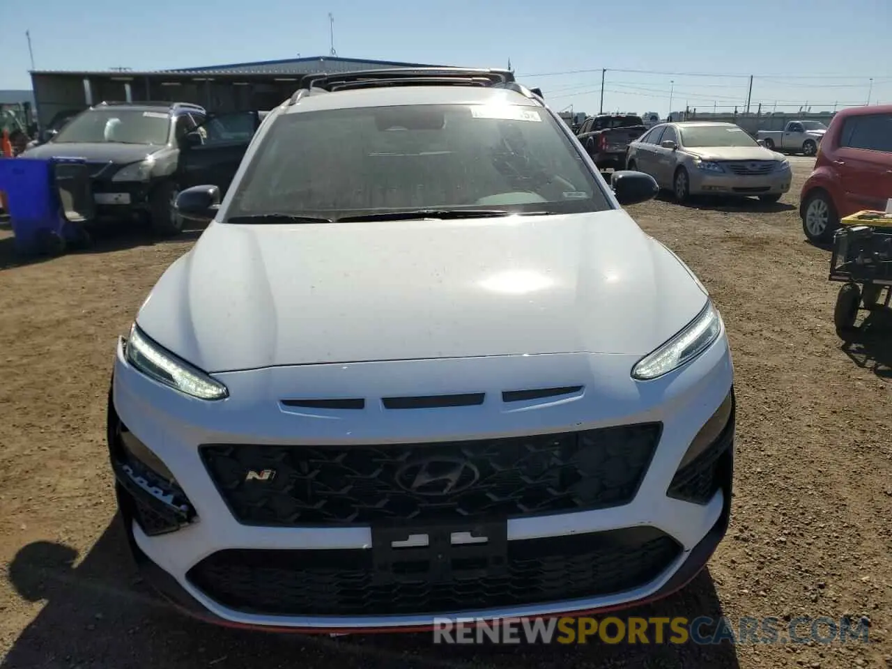 5 Photograph of a damaged car KM8KH3ACXNU002636 HYUNDAI KONA 2022