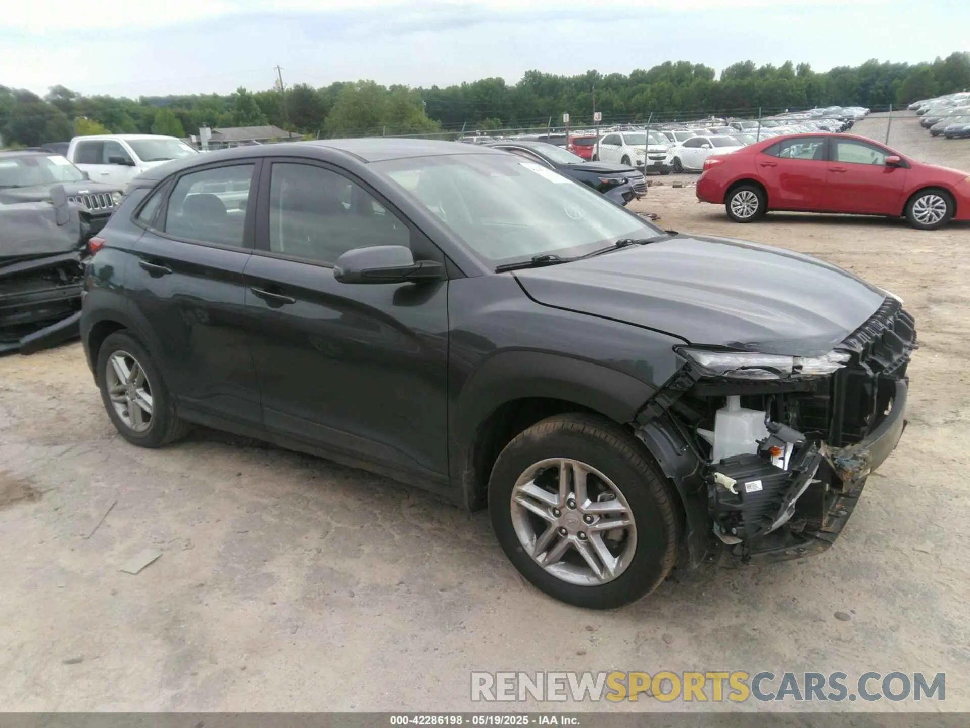 1 Photograph of a damaged car KM8K22AB0PU936391 HYUNDAI KONA 2023