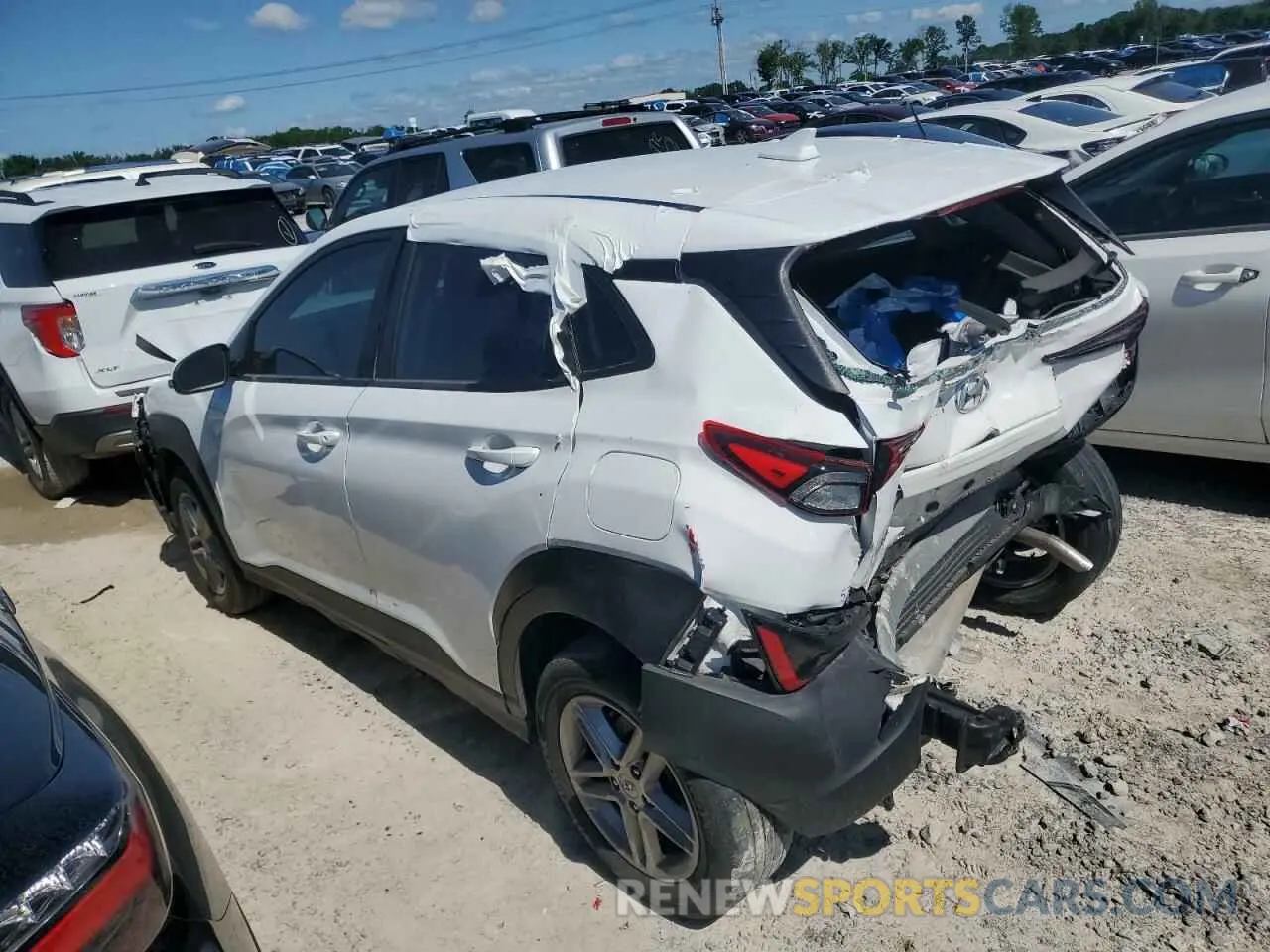 2 Photograph of a damaged car KM8K22AB2PU026564 HYUNDAI KONA 2023