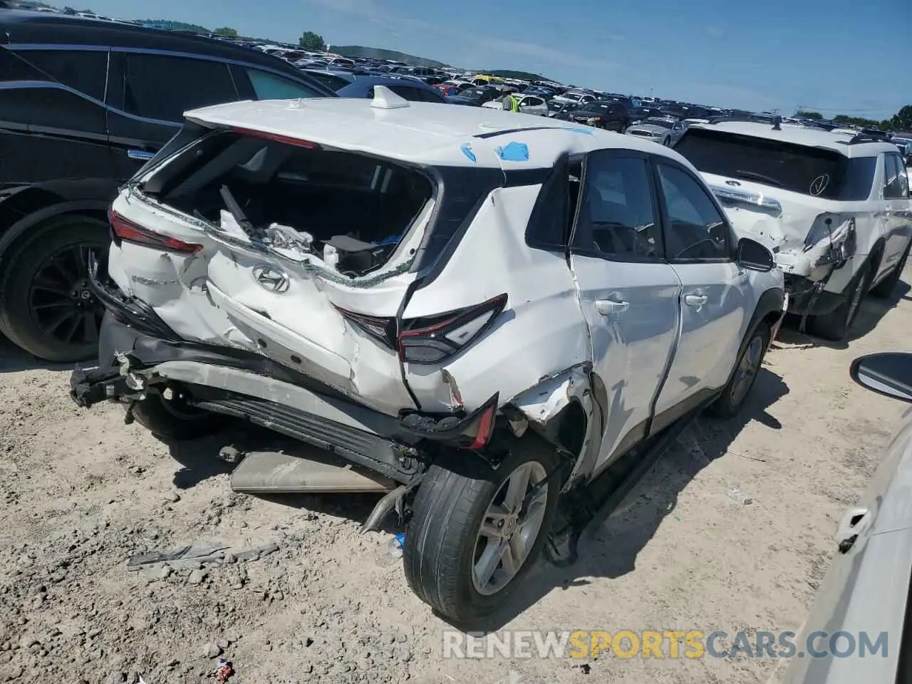 3 Photograph of a damaged car KM8K22AB2PU026564 HYUNDAI KONA 2023
