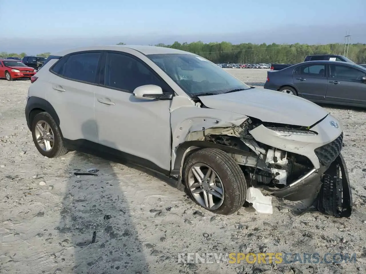 4 Photograph of a damaged car KM8K22AB2PU040934 HYUNDAI KONA 2023