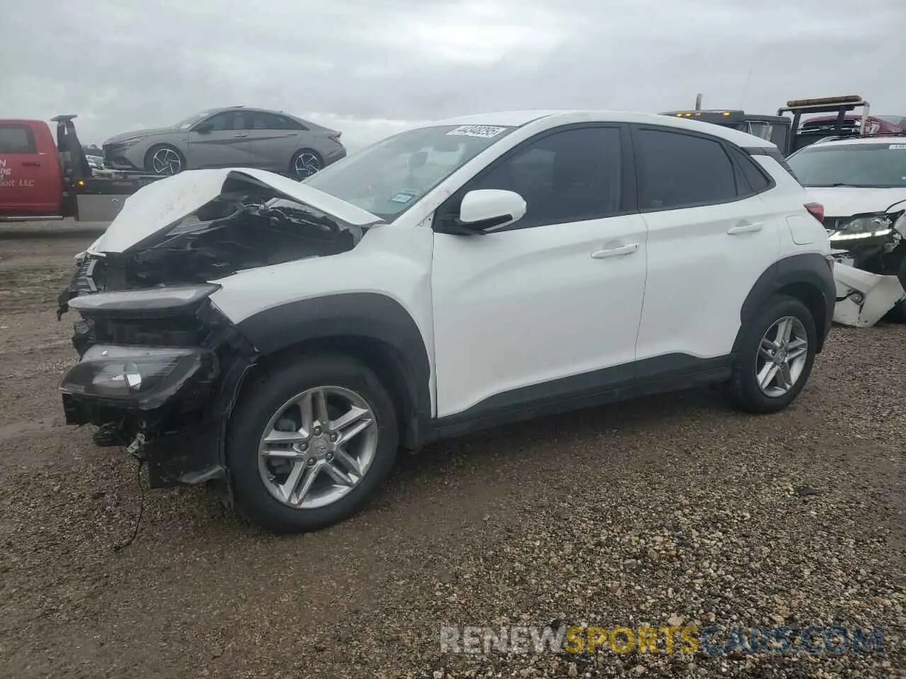 1 Photograph of a damaged car KM8K22AB4PU038831 HYUNDAI KONA 2023