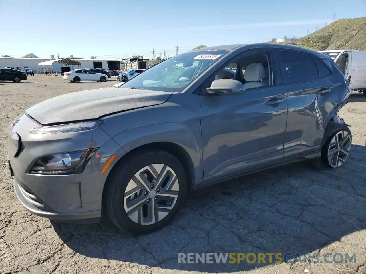 1 Photograph of a damaged car KM8K23AG3PU183909 HYUNDAI KONA 2023
