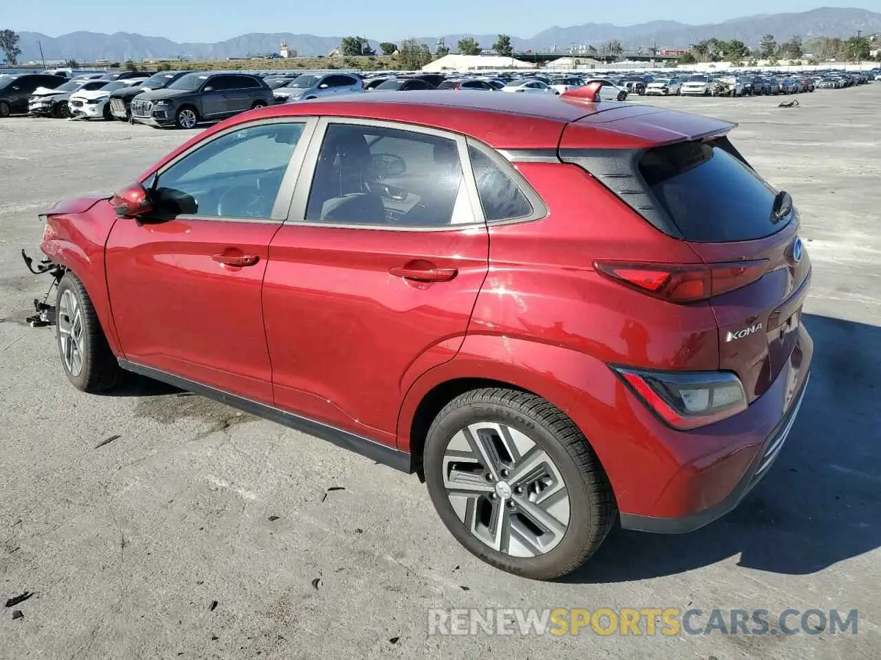 2 Photograph of a damaged car KM8K23AG3PU184803 HYUNDAI KONA 2023