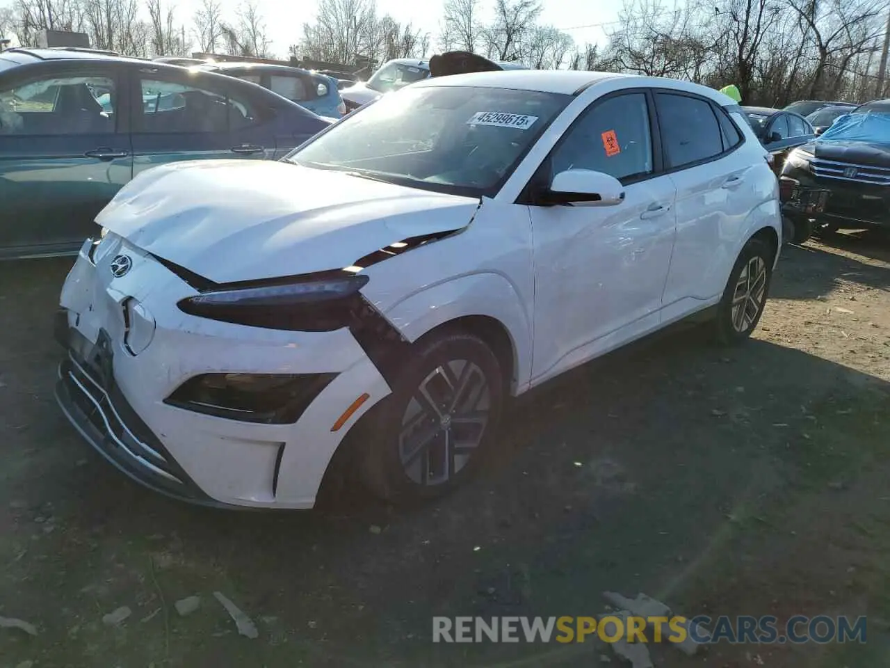 1 Photograph of a damaged car KM8K23AG3PU187460 HYUNDAI KONA 2023