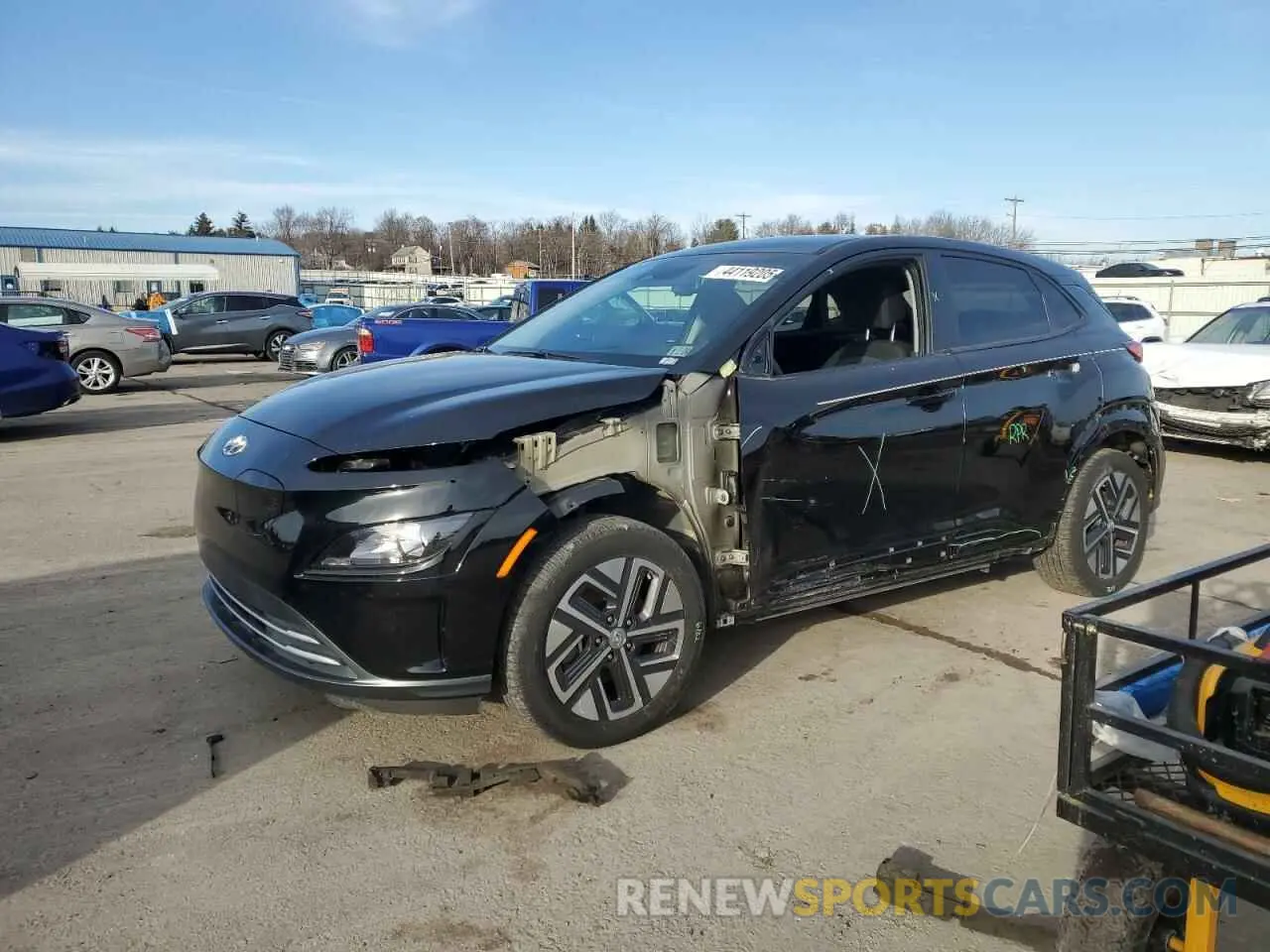 1 Photograph of a damaged car KM8K23AG5PU167775 HYUNDAI KONA 2023