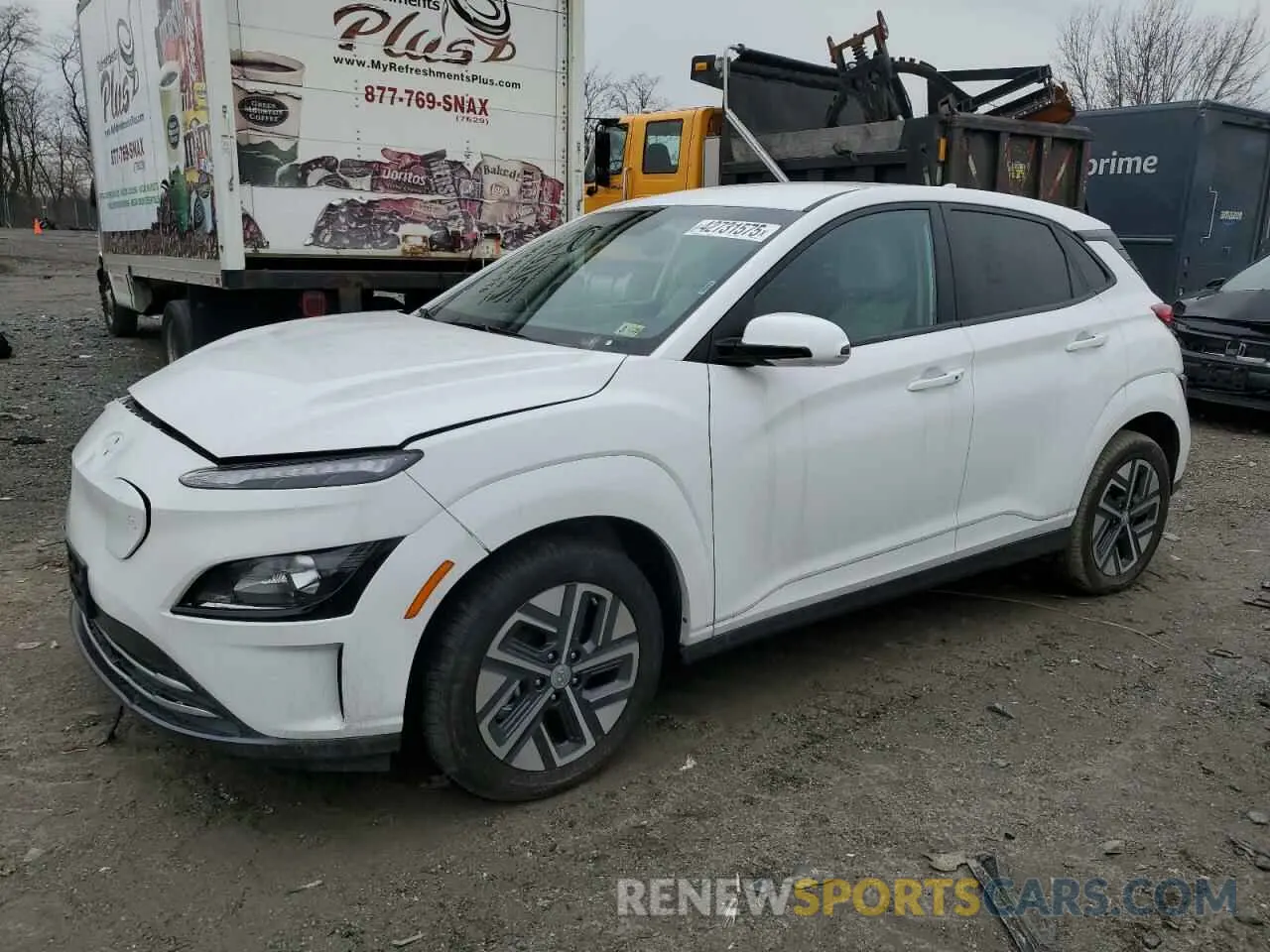 1 Photograph of a damaged car KM8K23AG5PU191400 HYUNDAI KONA 2023